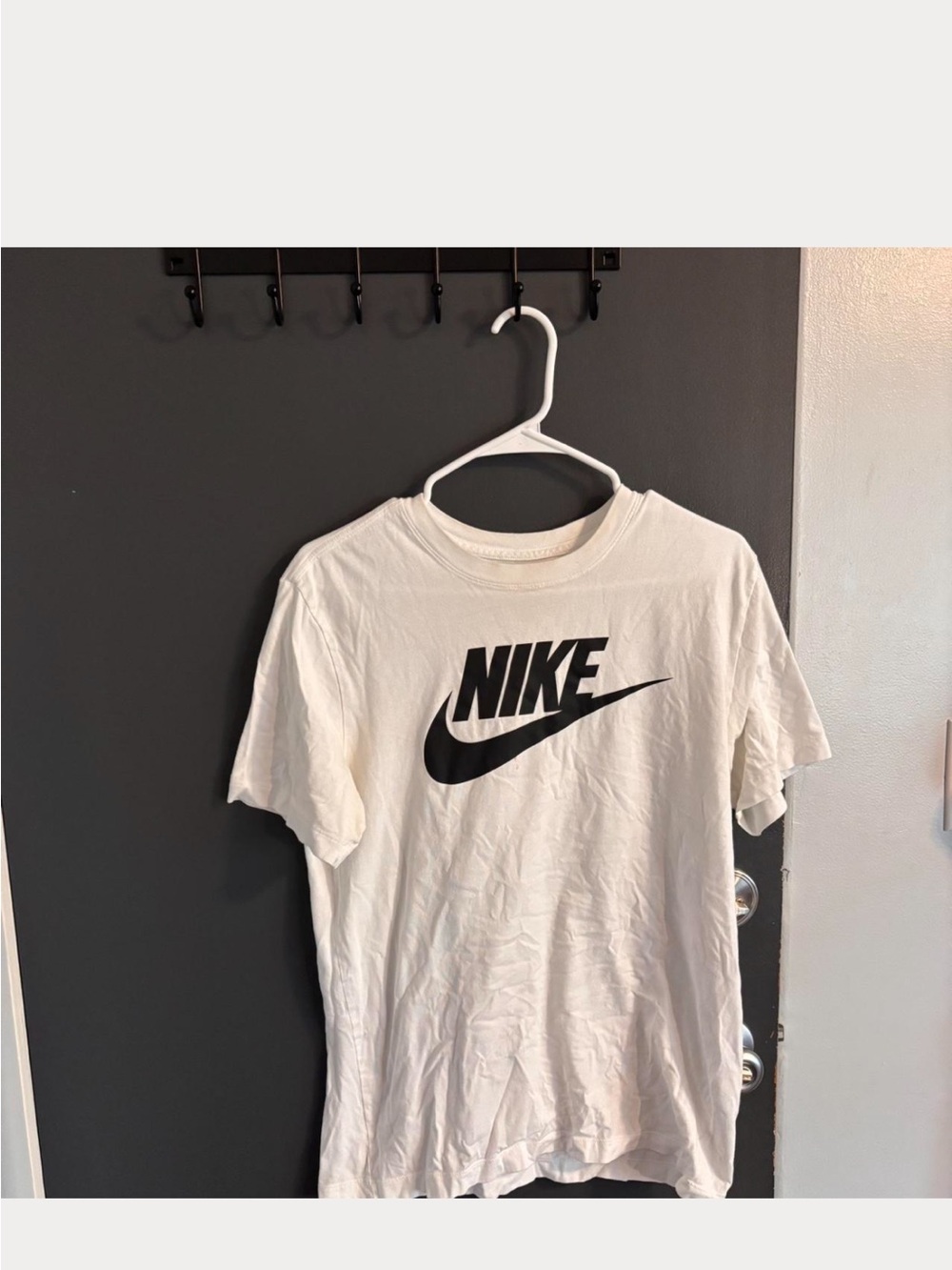 Nike Tennis White Tee with Gray Logo
